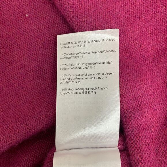 Escada Sport Sweater Women M Medium Geranium Crew Neck Knit Viscose Wool Blend - Picture 10 of 12